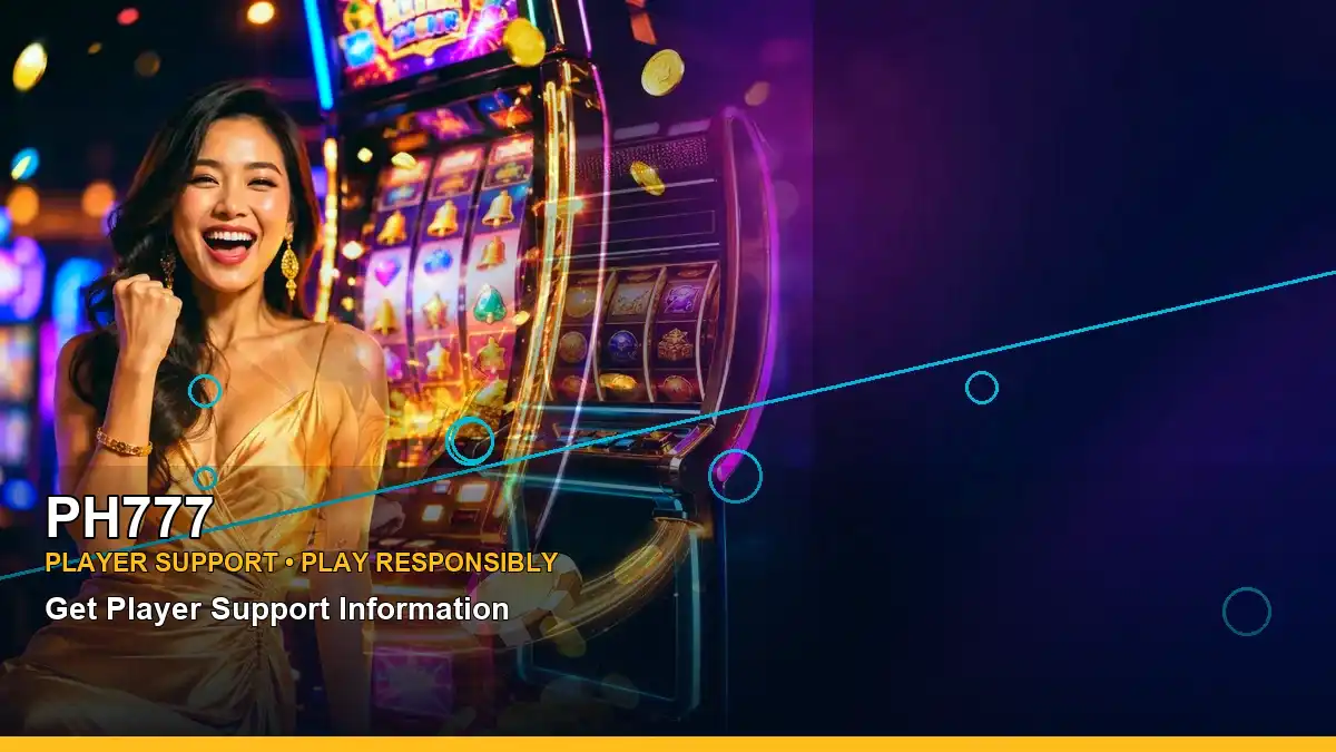 PH777 mobile casino first deposit rewards featuring an adult Filipina casino host with a left close-up composition