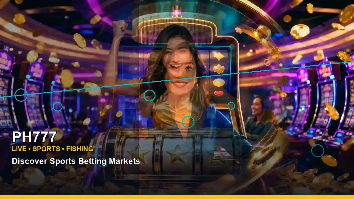 PH777 mobile casino first deposit rewards featuring an adult Filipina casino host with a right close-up composition