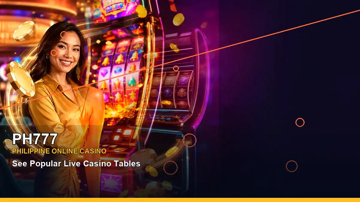PH777 reels casino bonus games in a left-framed scene for the PH777 brand search, casino access, games, account help and
